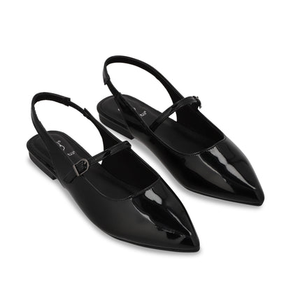 Ballerina Plano Negro Mujer 54012