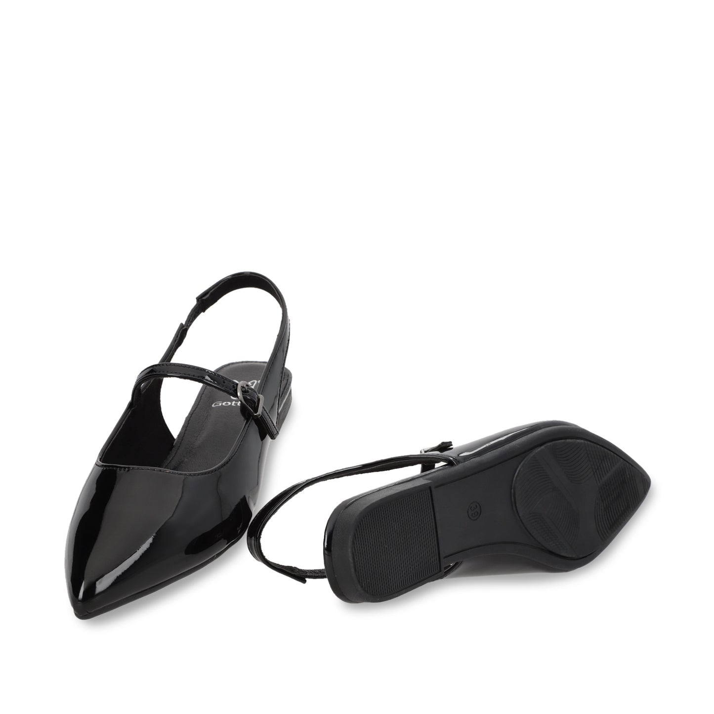 Ballerina Plano Negro Mujer 54012