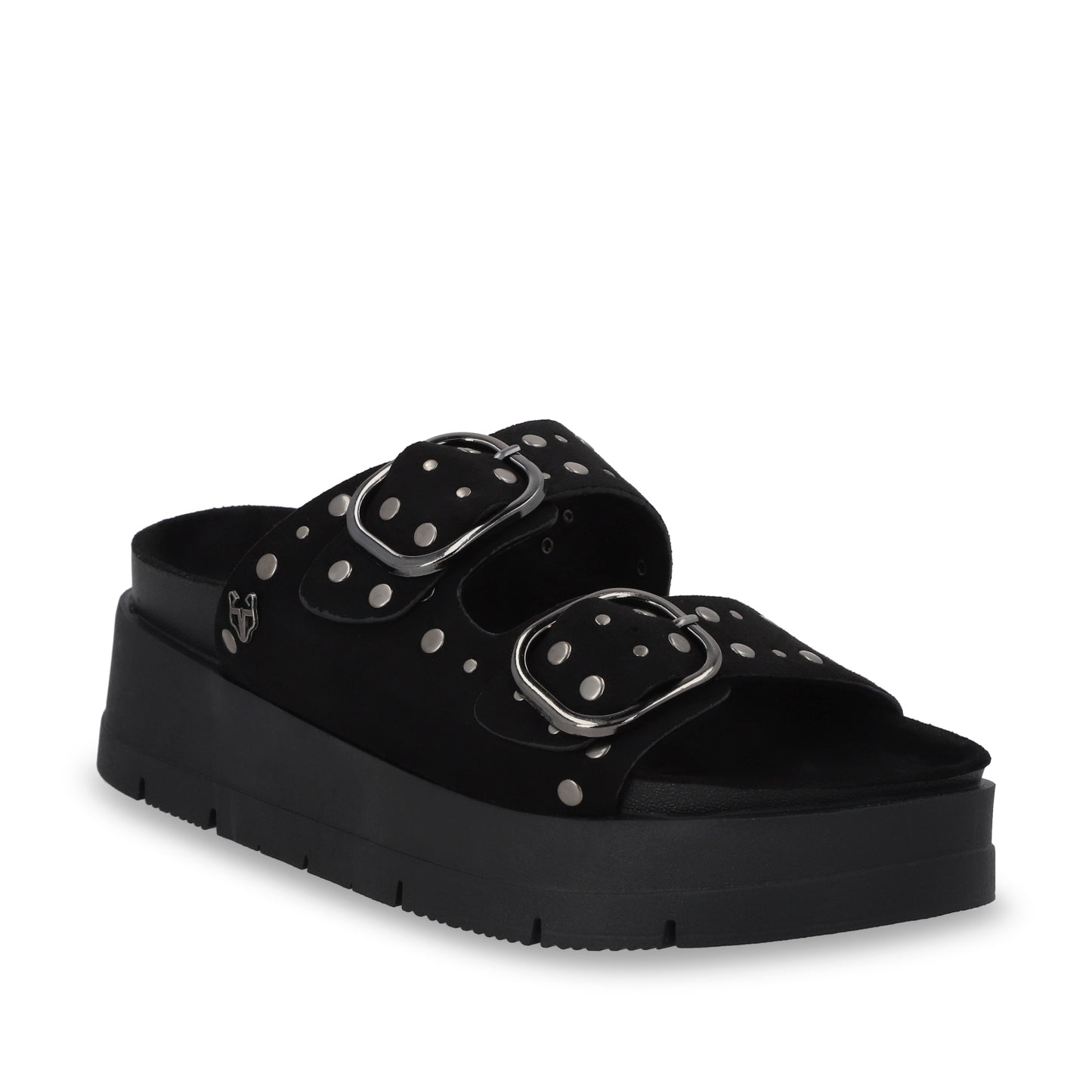 Sandalia Plataforma Negra Mujer 55230