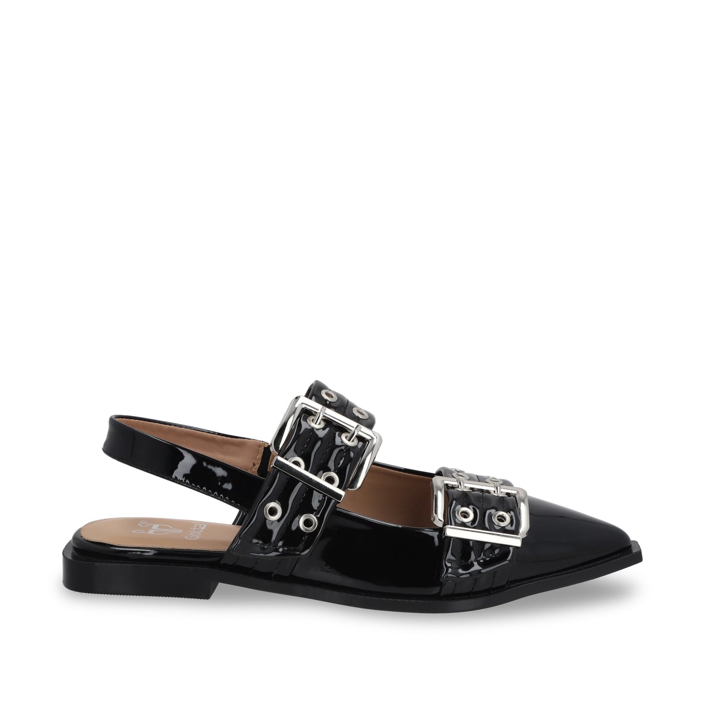Ballerina Plana Negra Mujer 55240