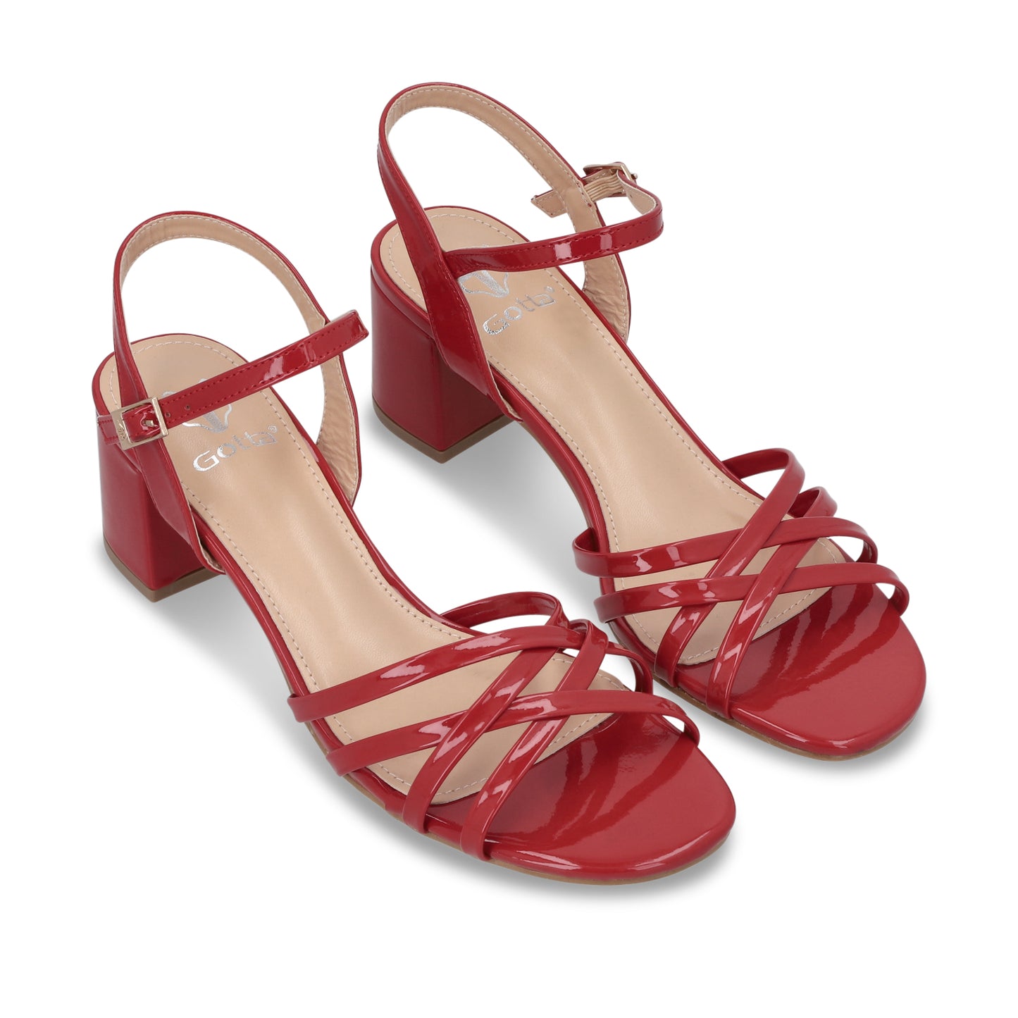 Zapatilla  Roja Mujer 55901