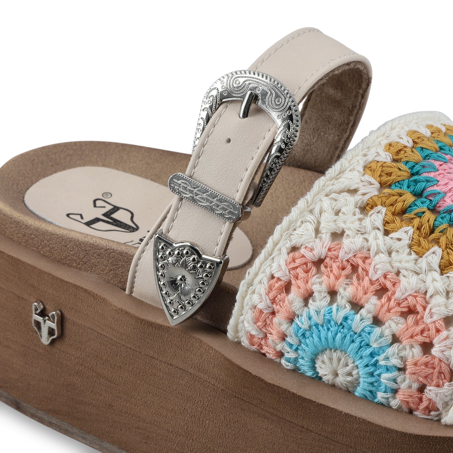 Sandalia Plataforma Multicolor Mujer 55942