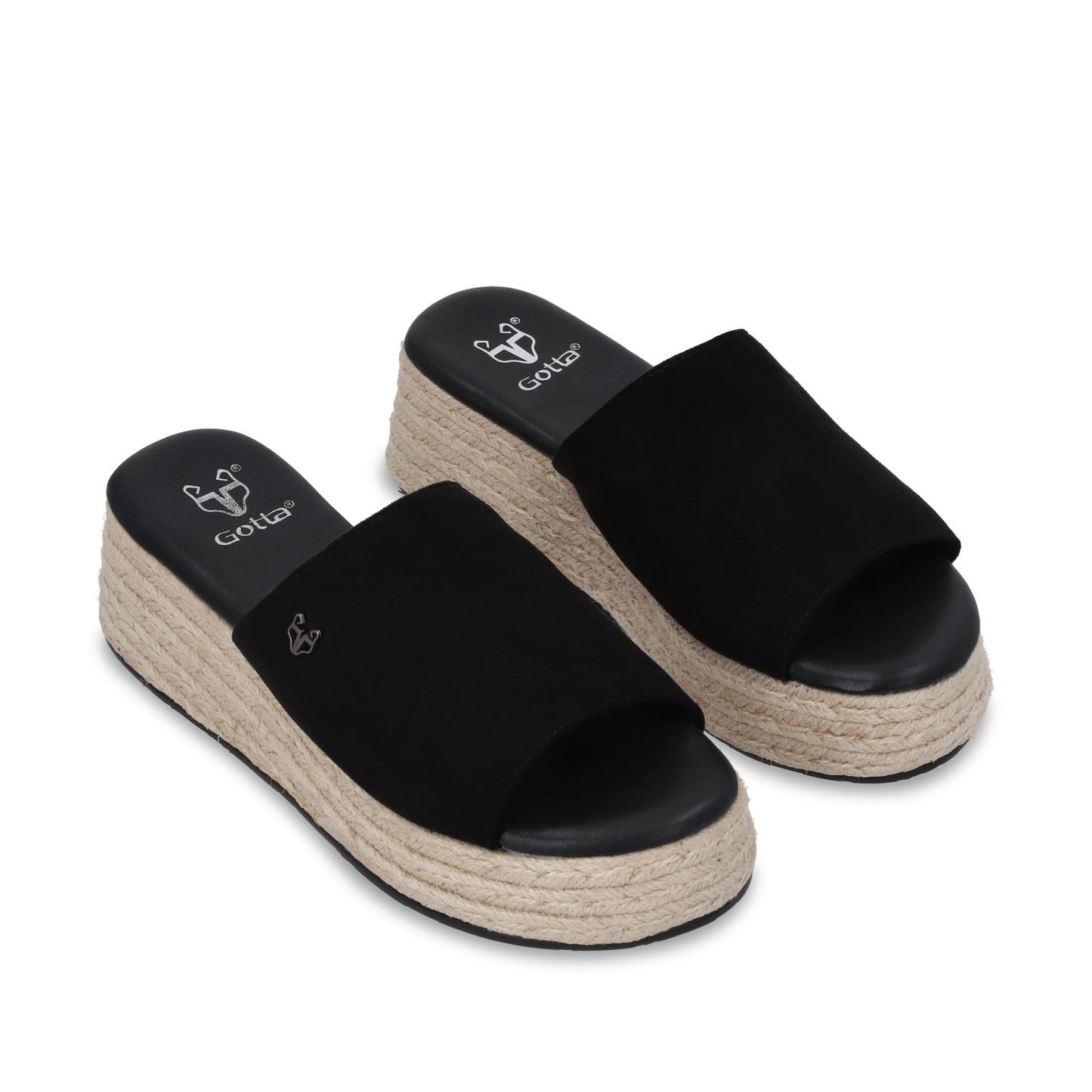 Sandalia Plataforma Negro Mujer 55971