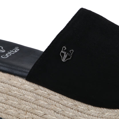 Sandalia Plataforma Negro Mujer 55971