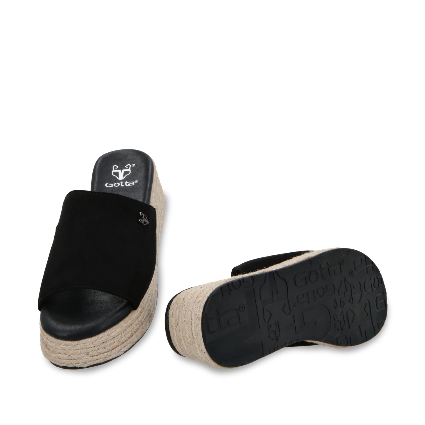 Sandalia Plataforma Negro Mujer 55971