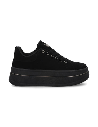 Tenis Plataforma Negros  Mujer 58011