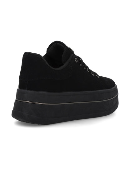 Tenis Plataforma Negros  Mujer 58011