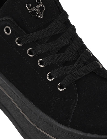 Tenis Plataforma Negros  Mujer 58011