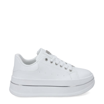 Tenis Plataforma Blancos Mujer 58011