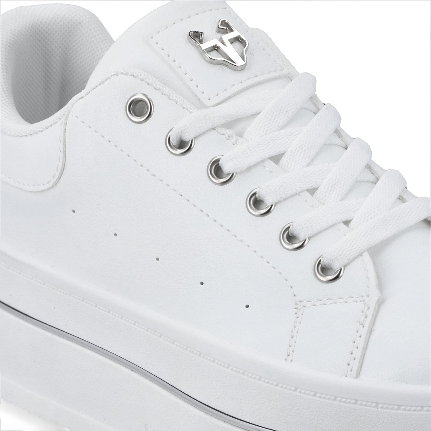 Tenis Plataforma Blancos Mujer 58011