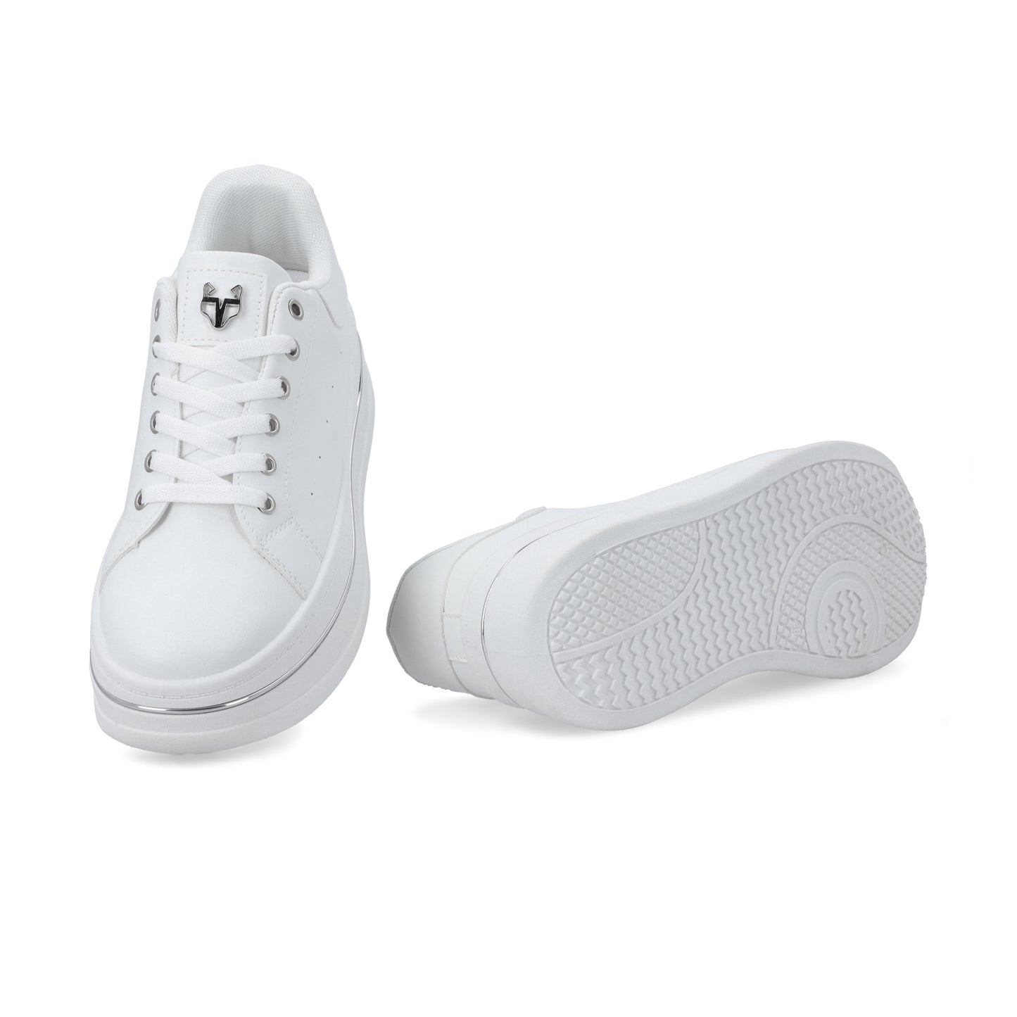 Tenis Plataforma Blancos Mujer 58011