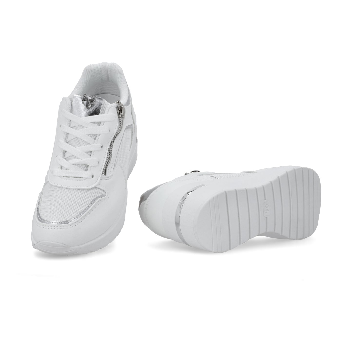 Tenis Plataforma Blancos  Mujer 58040