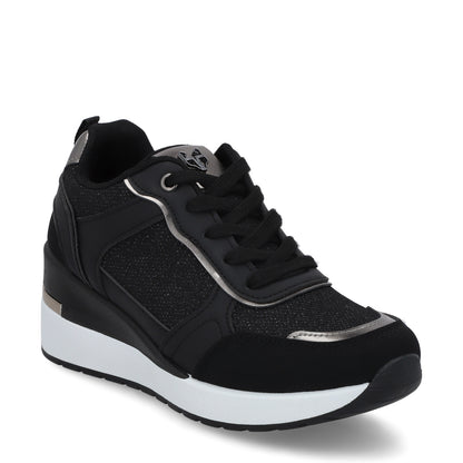 Tenis Plataforma Negros  Mujer 58060