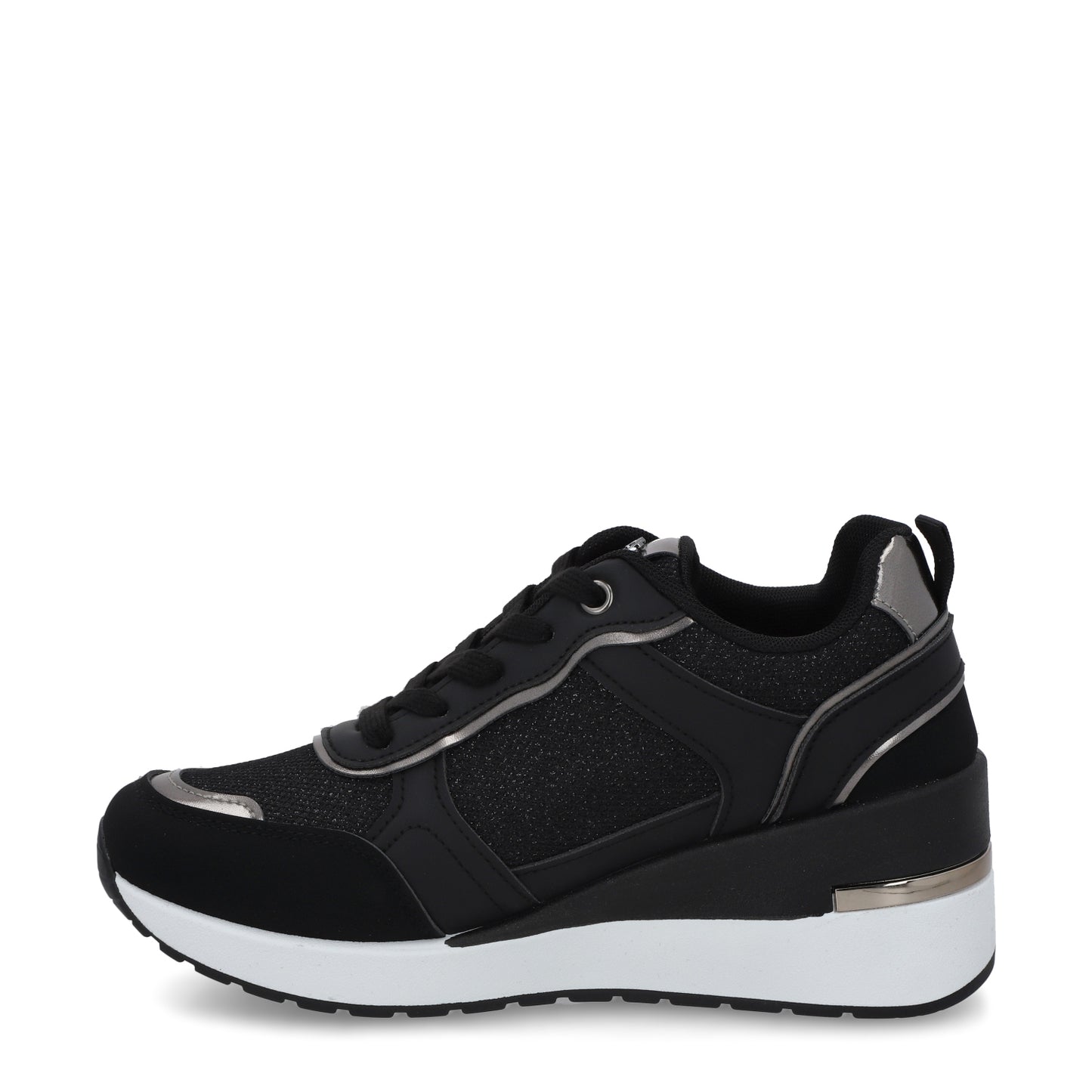 Tenis Plataforma Negros  Mujer 58060