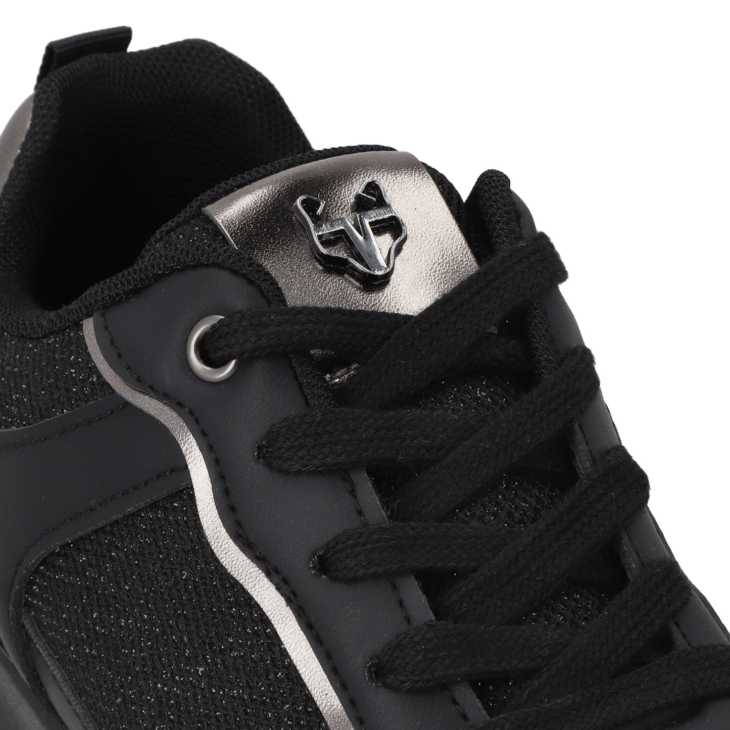 Tenis Plataforma Negros  Mujer 58060