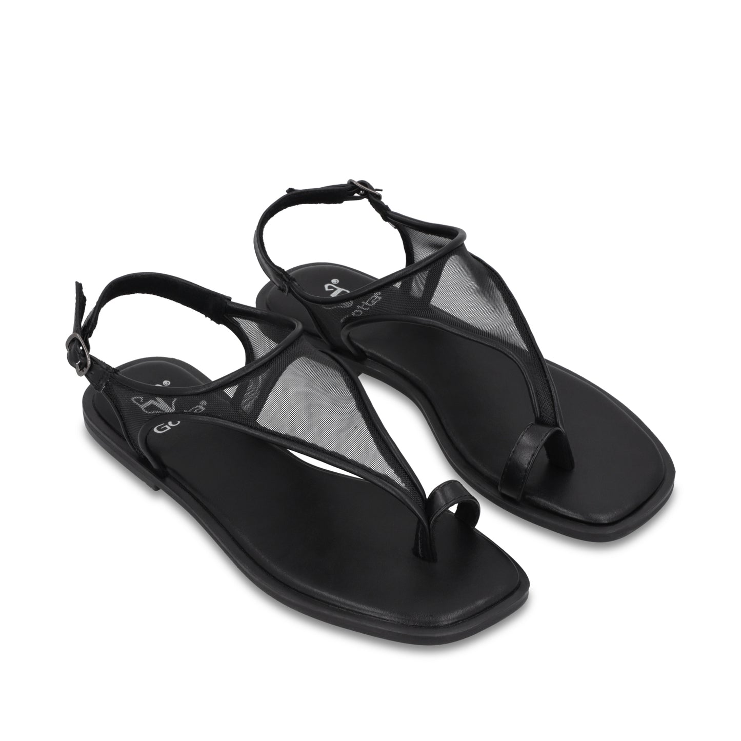 Sandalia Negra Mujer 65681