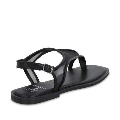 Sandalia Negra Mujer 65681