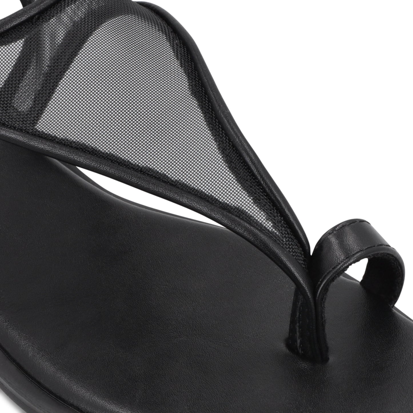 Sandalia Negra Mujer 65681