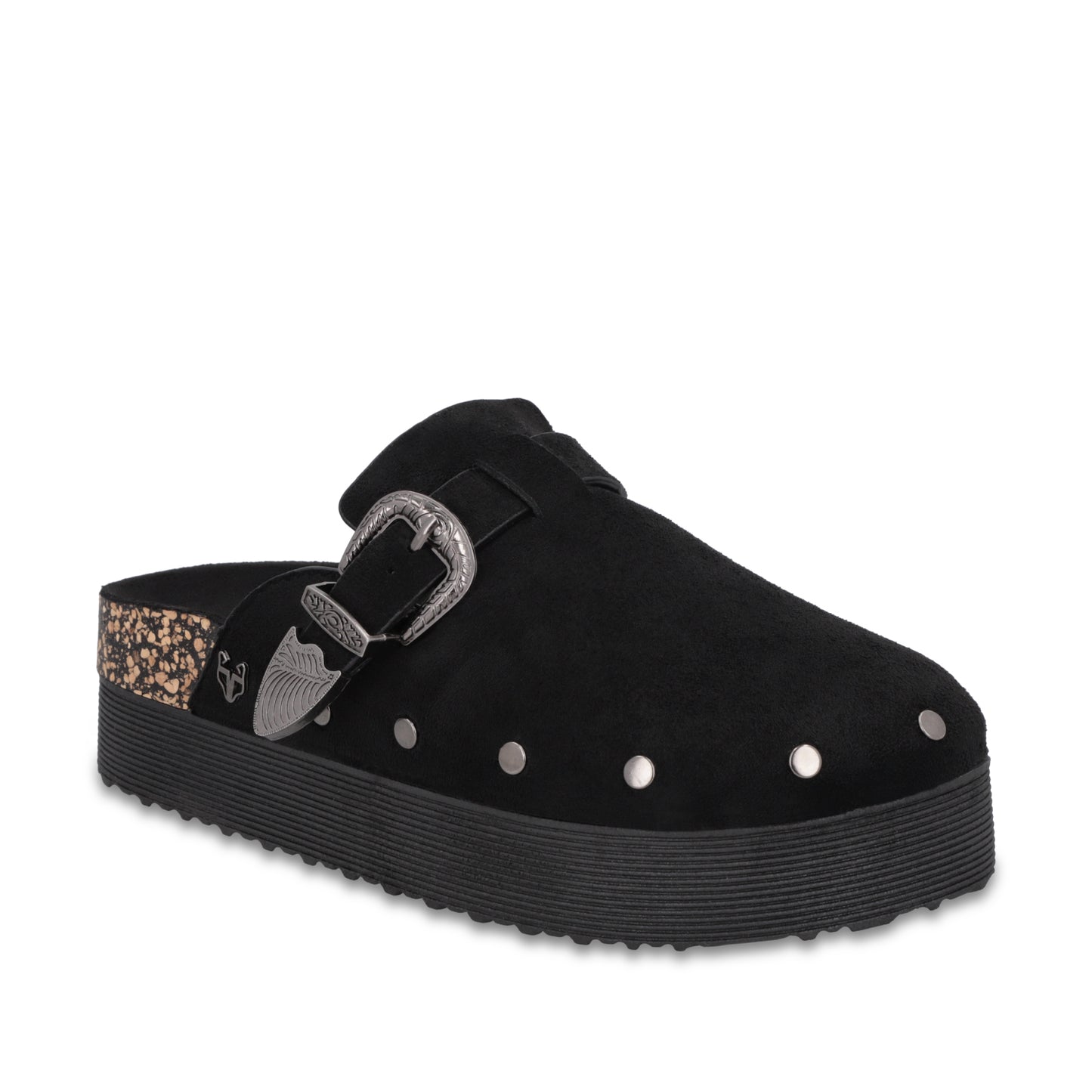 Zueco Plataforma Negro Mujer 65950