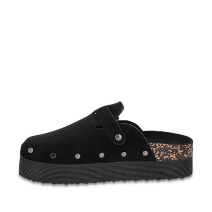 Zueco Plataforma Negro Mujer 65950