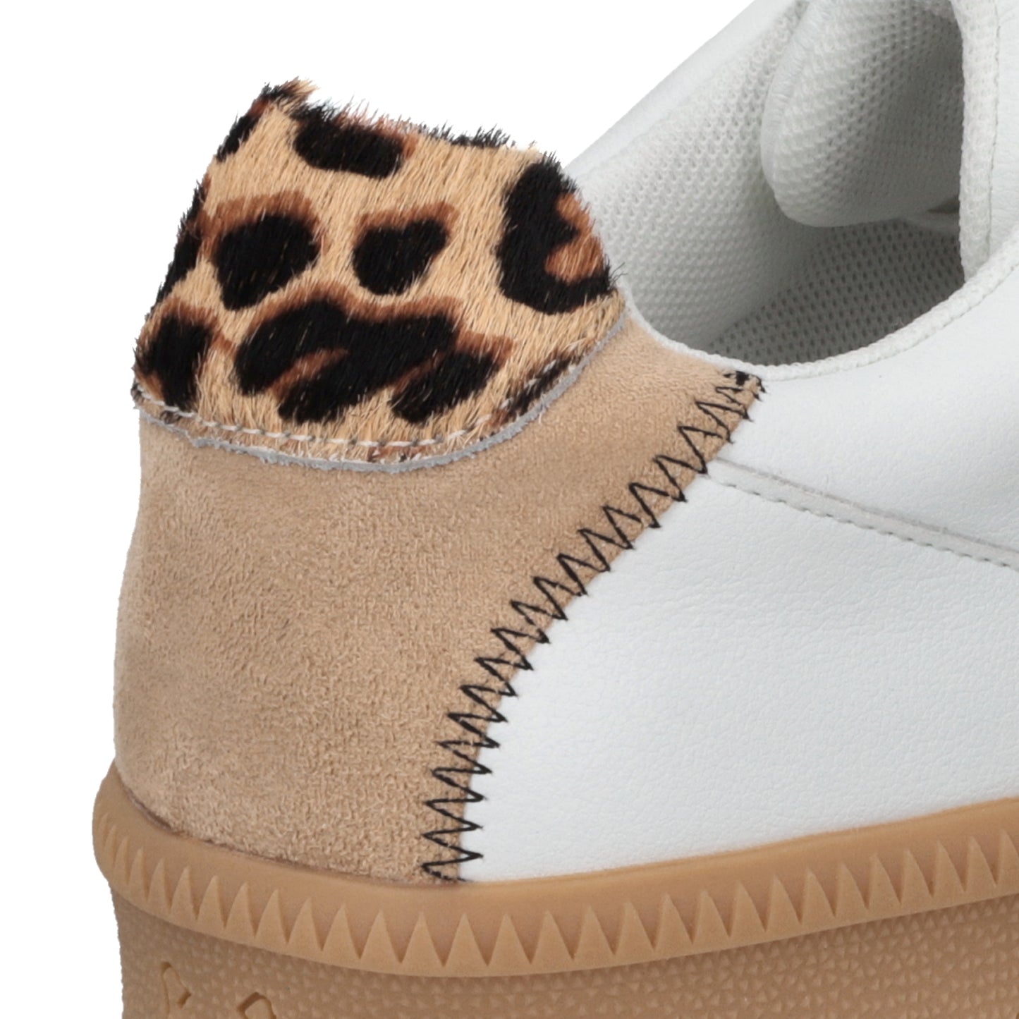 Tenis Cuero Plataforma Blanca Mujer 67310