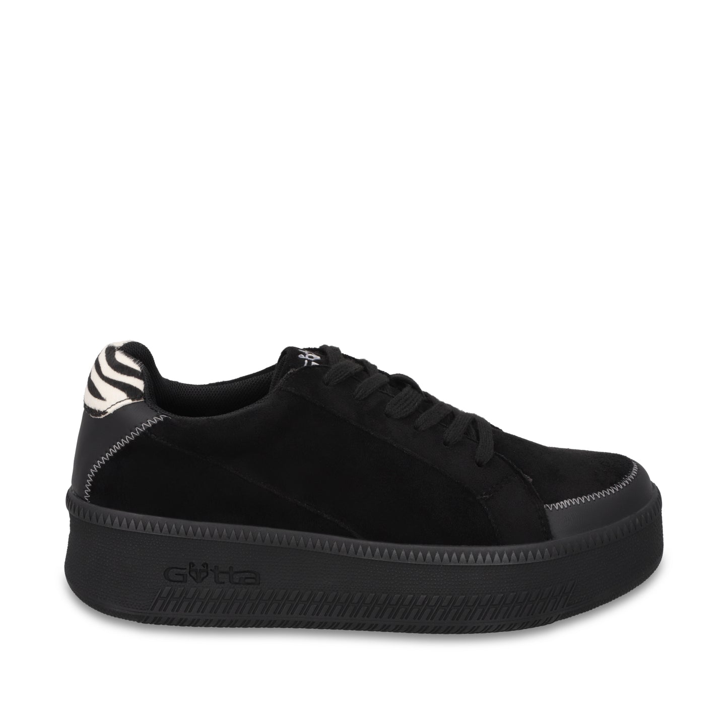 Tenis Plataforma Negra Mujer 67310