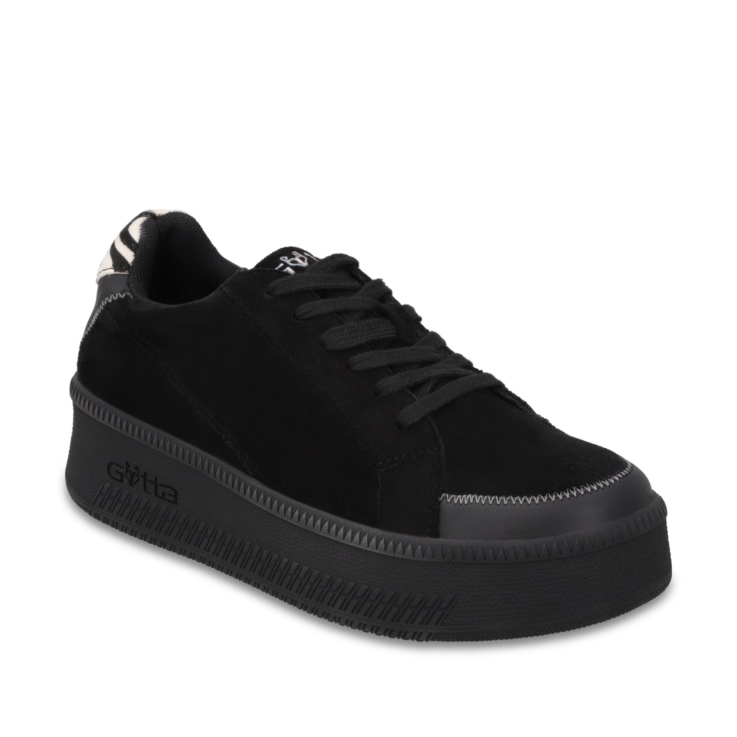 Tenis Plataforma Negra Mujer 67310