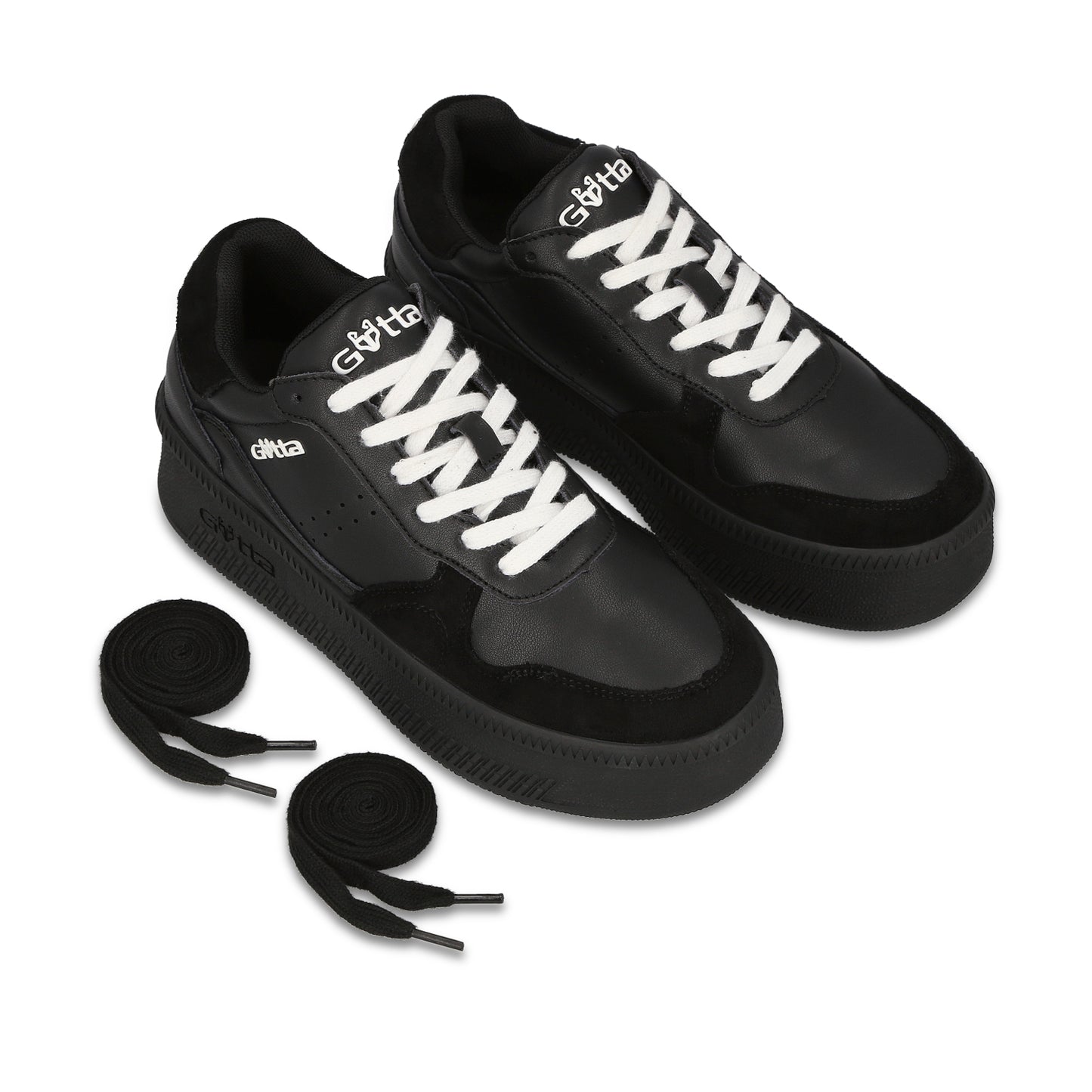 Tenis Plataforma Negra Mujer 67313