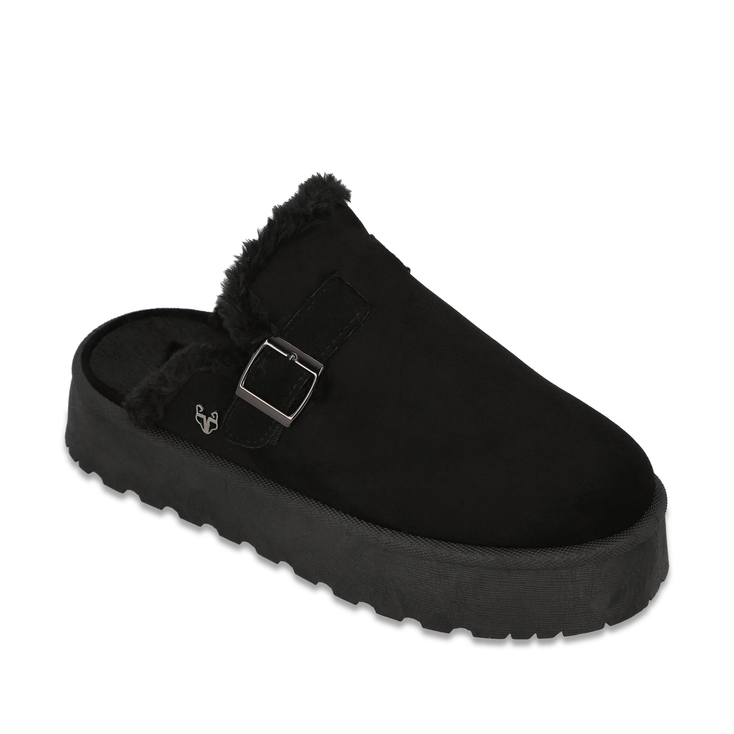 Zueco Plataforma Negro Mujer 6808001