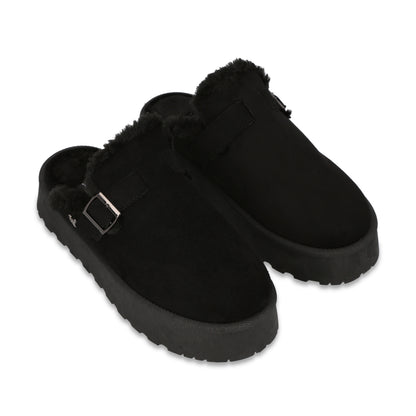 Zueco Plataforma Negro Mujer 6808001