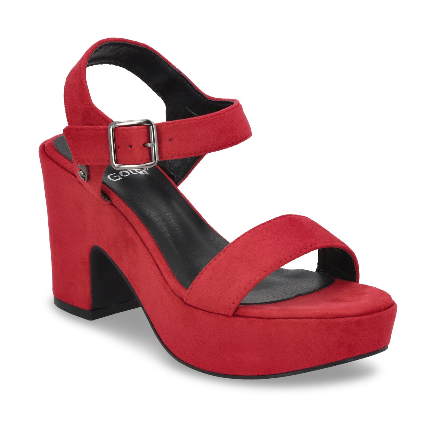Zapatilla Plataforma Roja Mujer C5473