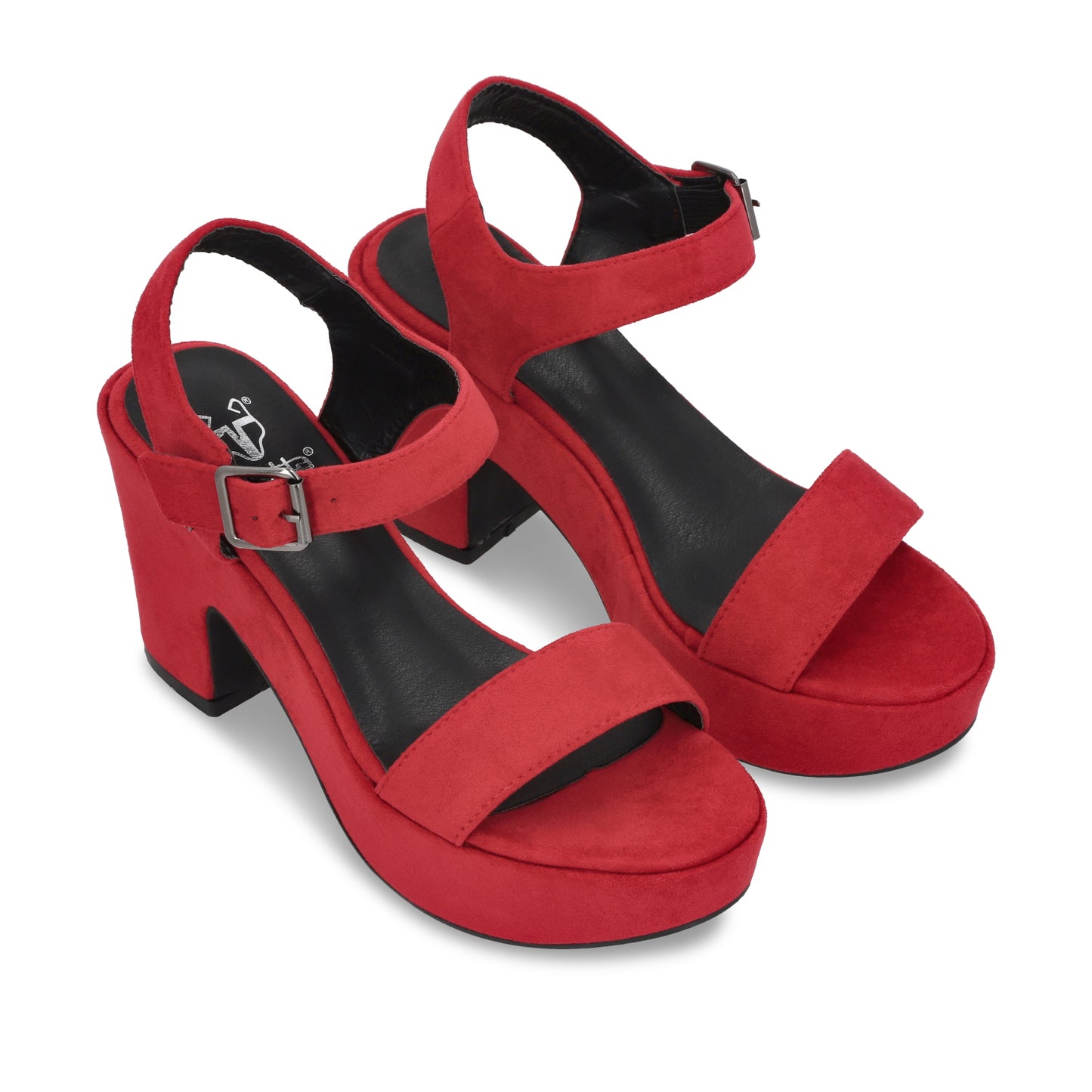 Zapatilla Plataforma Roja Mujer C5473