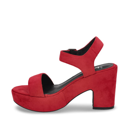Zapatilla Plataforma Roja Mujer C5473