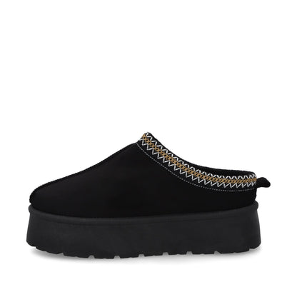 Pantufla Plataforma Negra Mujer 48112