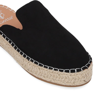 Puntilla Yute Negra Mujer 45721