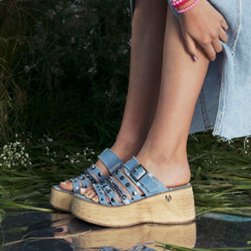 Sandalia Denim Mujer 45841 - Gotta Mexico