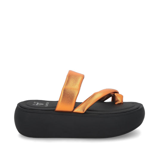 Sandalia Naranja Mujer 43031