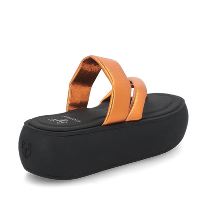 Sandalia Naranja Mujer 43031