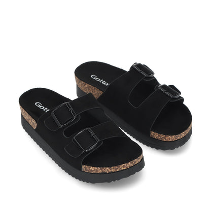 Sandalia Negra Mujer 12062 - Gotta Mexico
