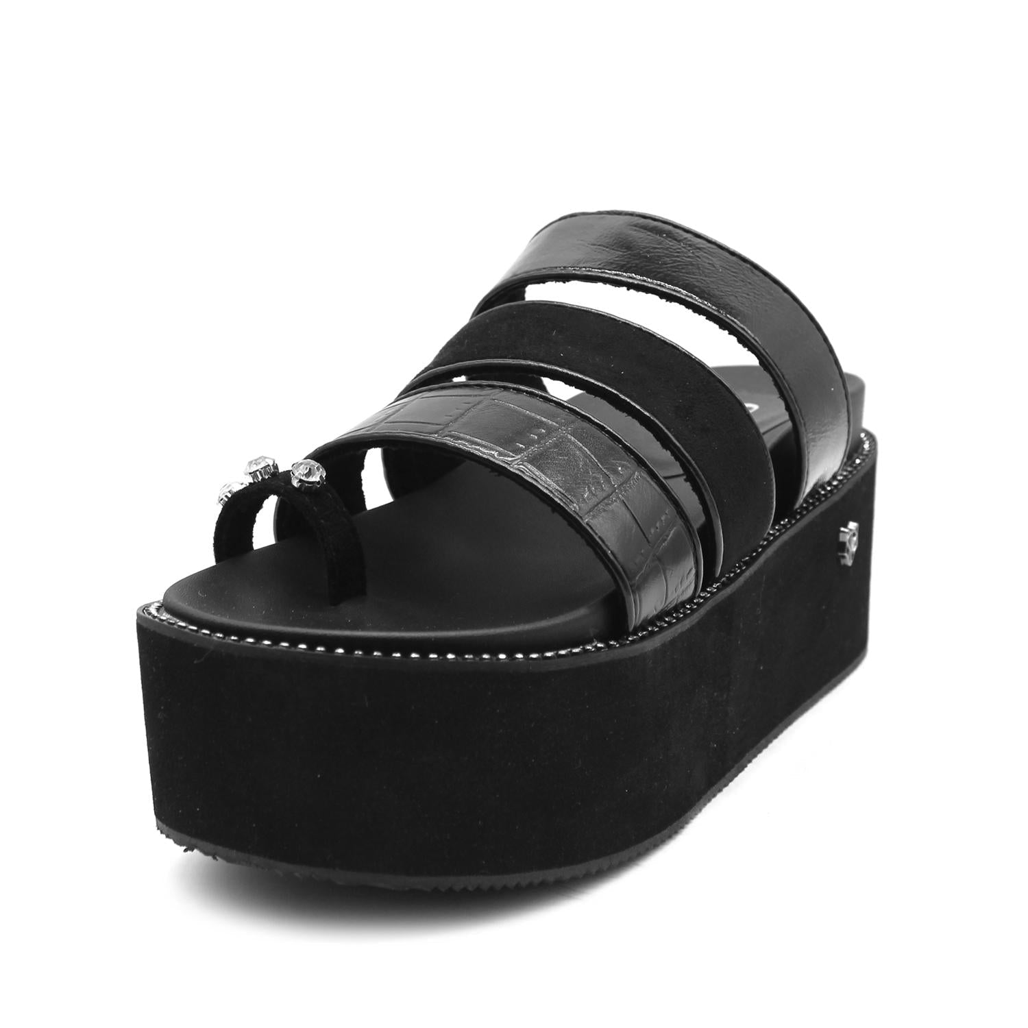 Sandalia Negra Mujer 15662 - Gotta Mexico