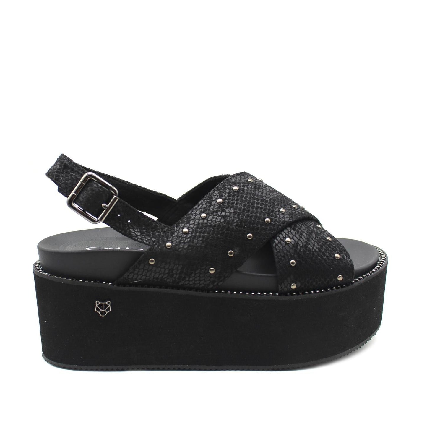 Sandalia Negra Mujer 15663