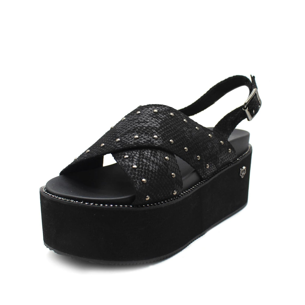 Sandalia Negra Mujer 15663