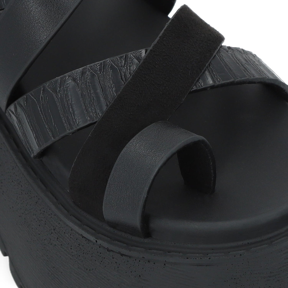 Sandalia Negra Mujer 1567A