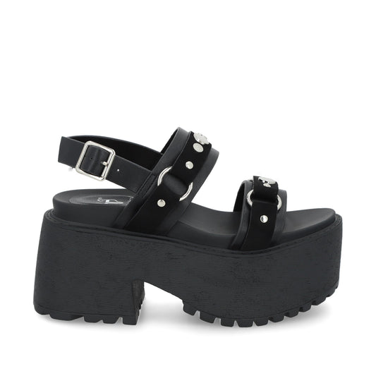 Sandalia Negra Mujer 1567B - Gotta Mexico