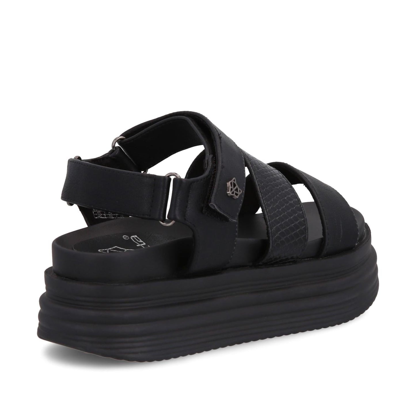 Sandalia Negra Mujer 15711