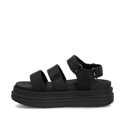Sandalia Negra Mujer 15711