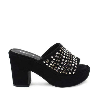 Sandalia Negra Mujer 15761