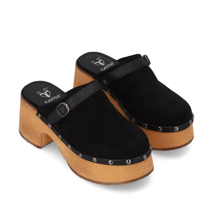 Sandalia Negra Mujer 35265