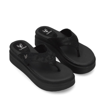 Sandalia Negra Mujer 43011 - Gotta Mexico
