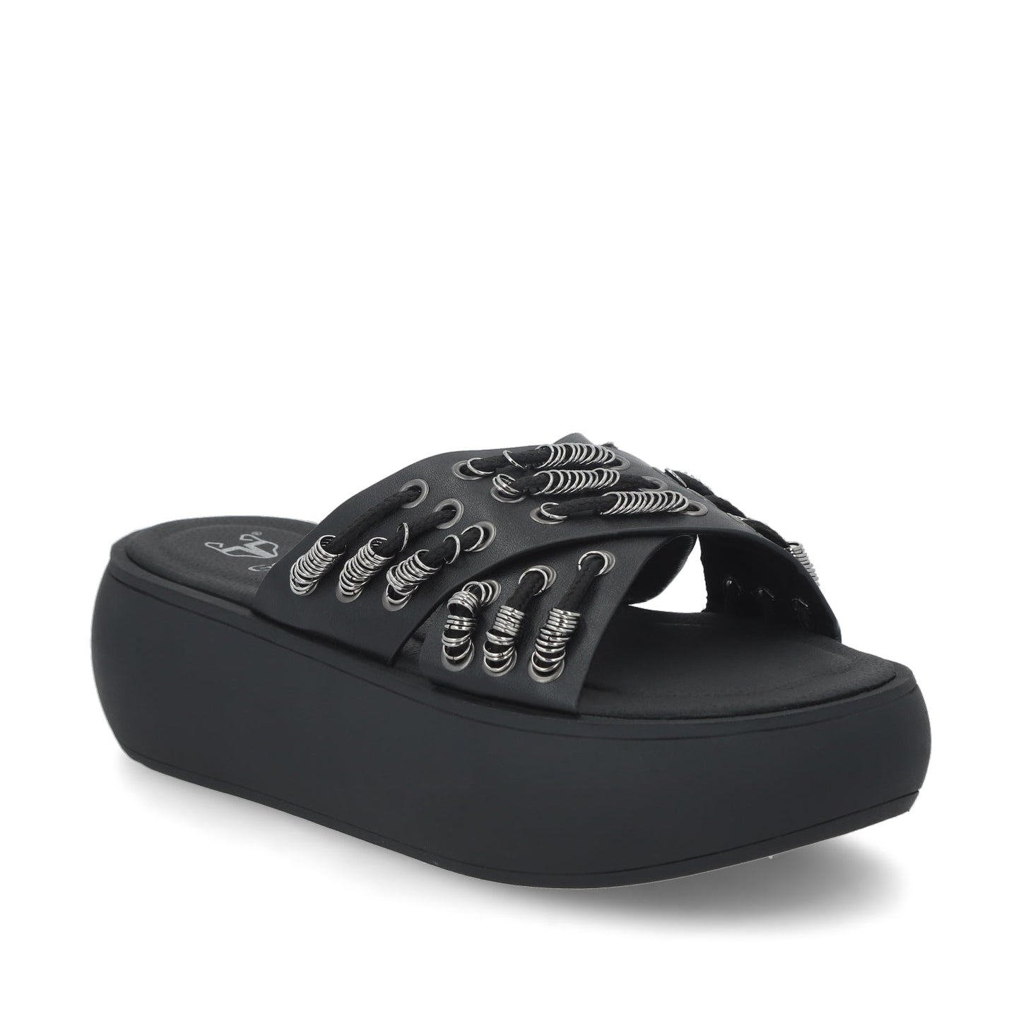 Sandalia Negra Mujer 43033